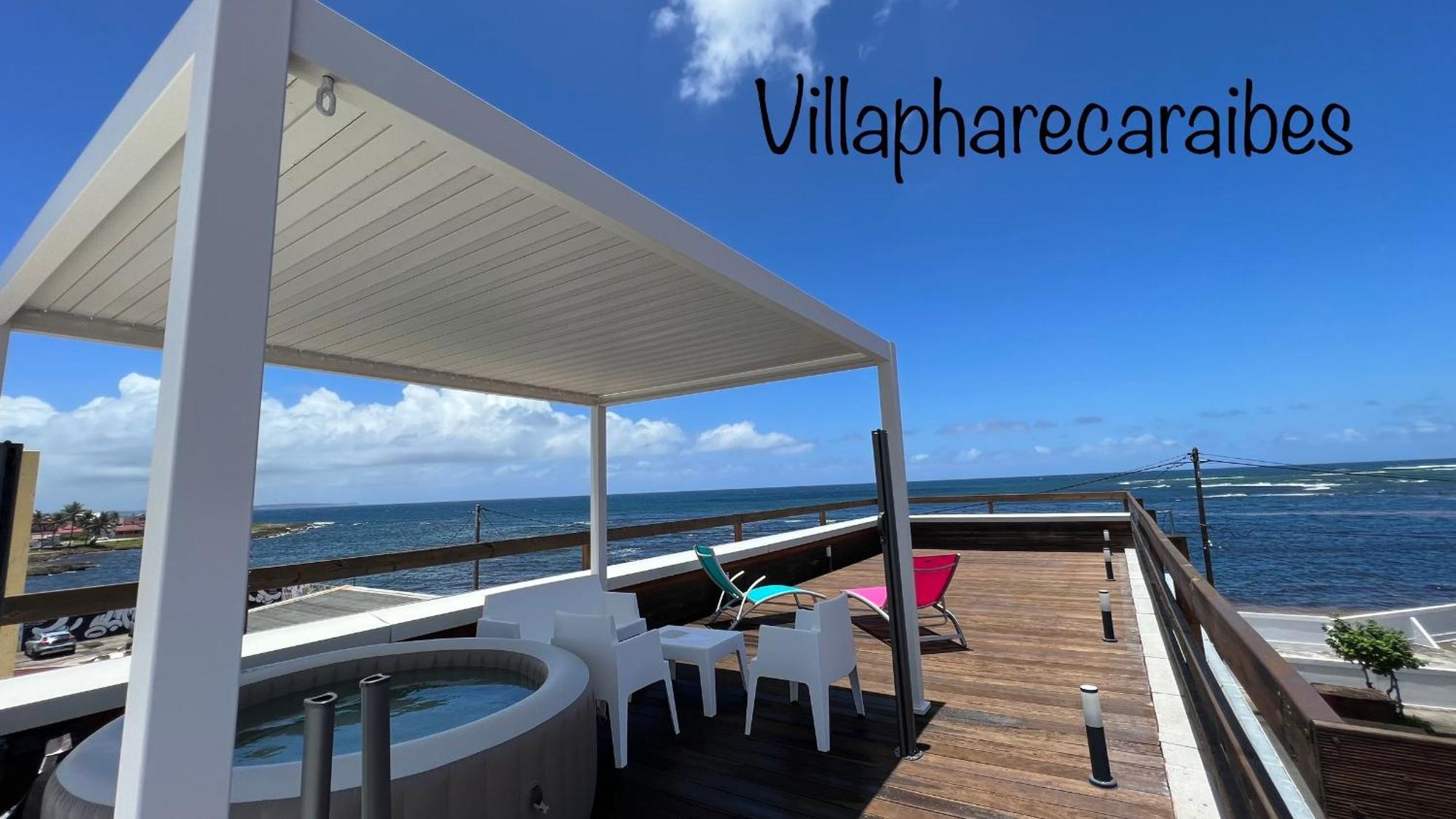 Villa Phare Caraibes Guadeloupe - Rooftop Jacuzzi & Ocean View Le Moule Exteriér fotografie